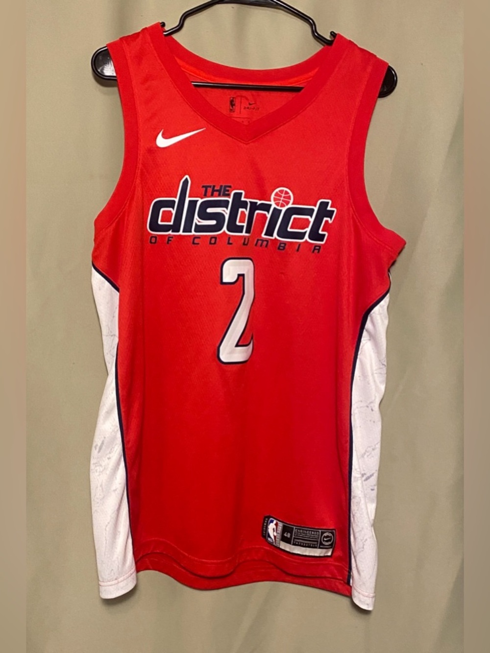 Nike  Washington Wizards John Wall Earned  City Edition Swingman Jersey  48